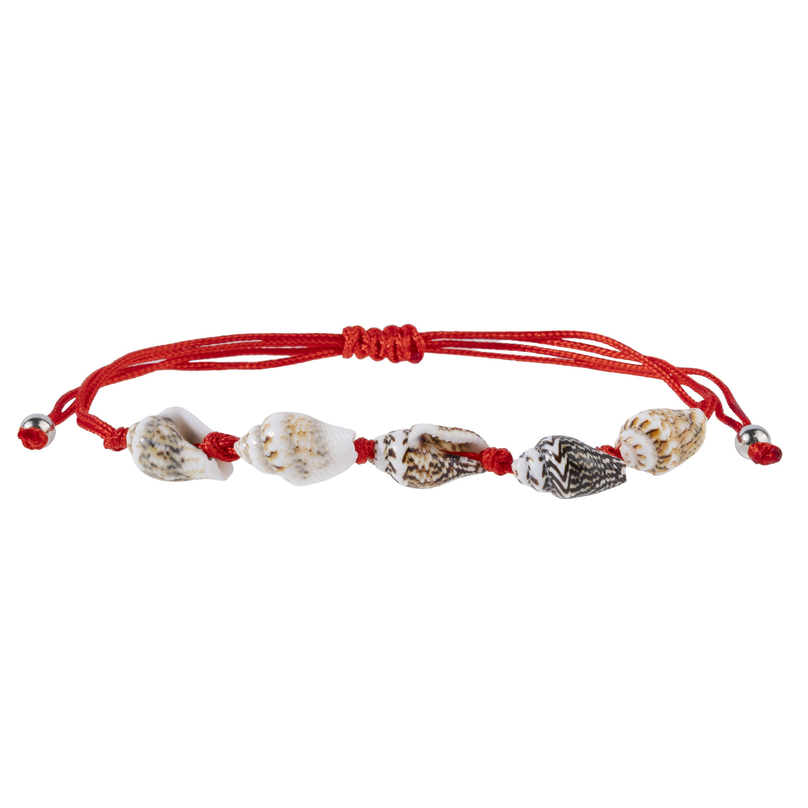 12pcs Natural Conch Bracelet Cowrie Shell Braided Adjustable Stackable Wristbands